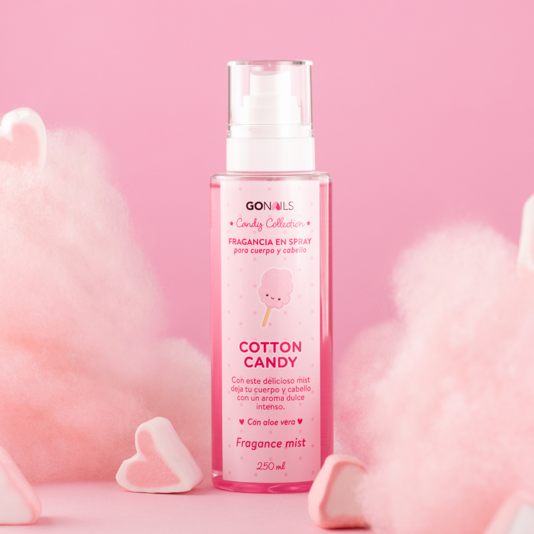 Fragancia Corporal Cotton Candy Go Nails – Body Mist Perfumado Aroma Cotton Candy
