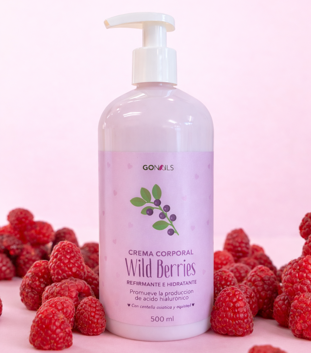 Crema de Cuerpo Reafirmante e Hidratante Wild Berries 500 ml Go Nails – Crema Corporal Reafirmante e Hidratante