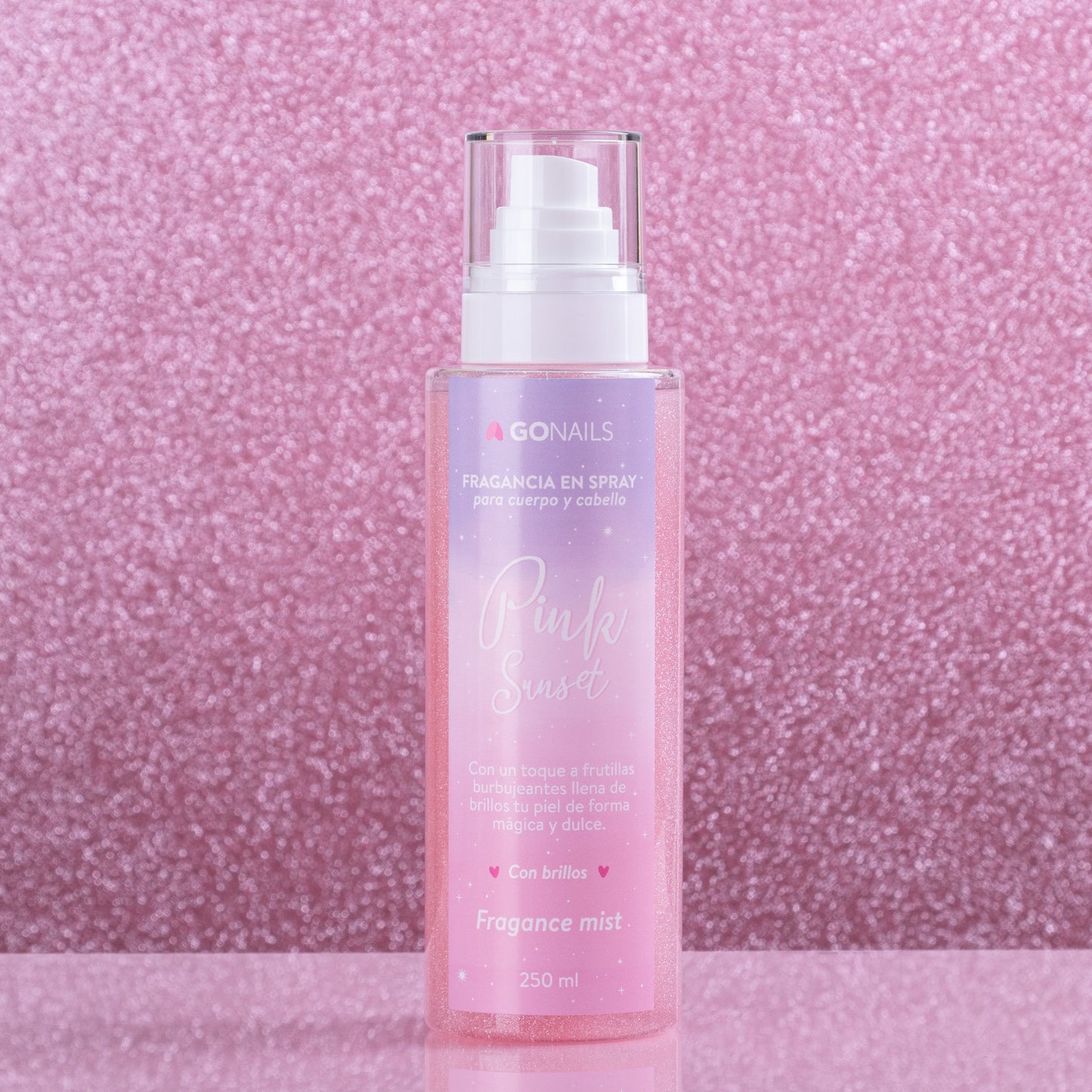 Fragancia Corporal con Brillitos - Pink Sunset
