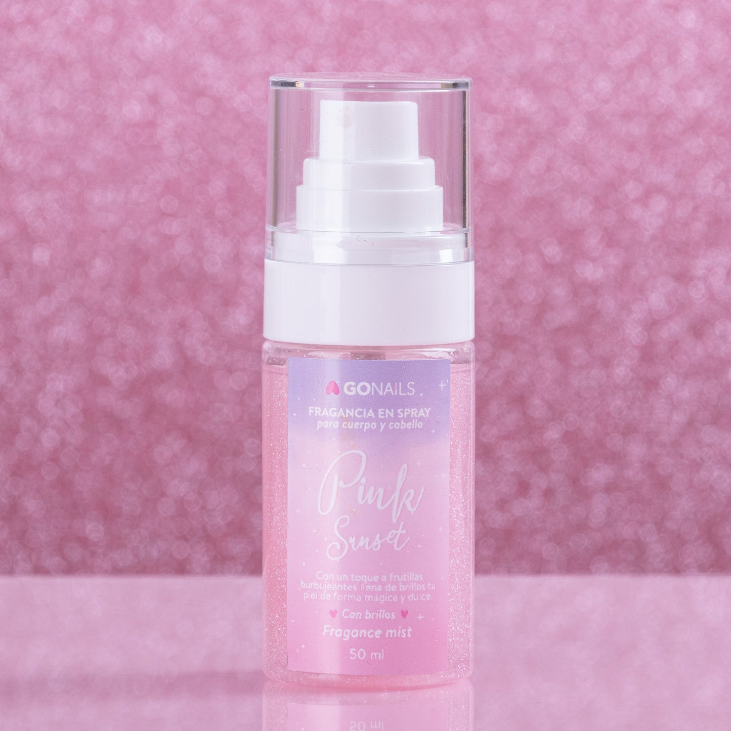 Fragancia Corporal con Brillitos - Pink Sunset