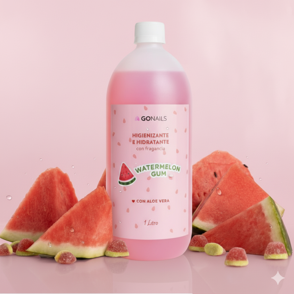 Higienizante e Hidratante de Manos y Pies - Chicle de Sandía 1 litro