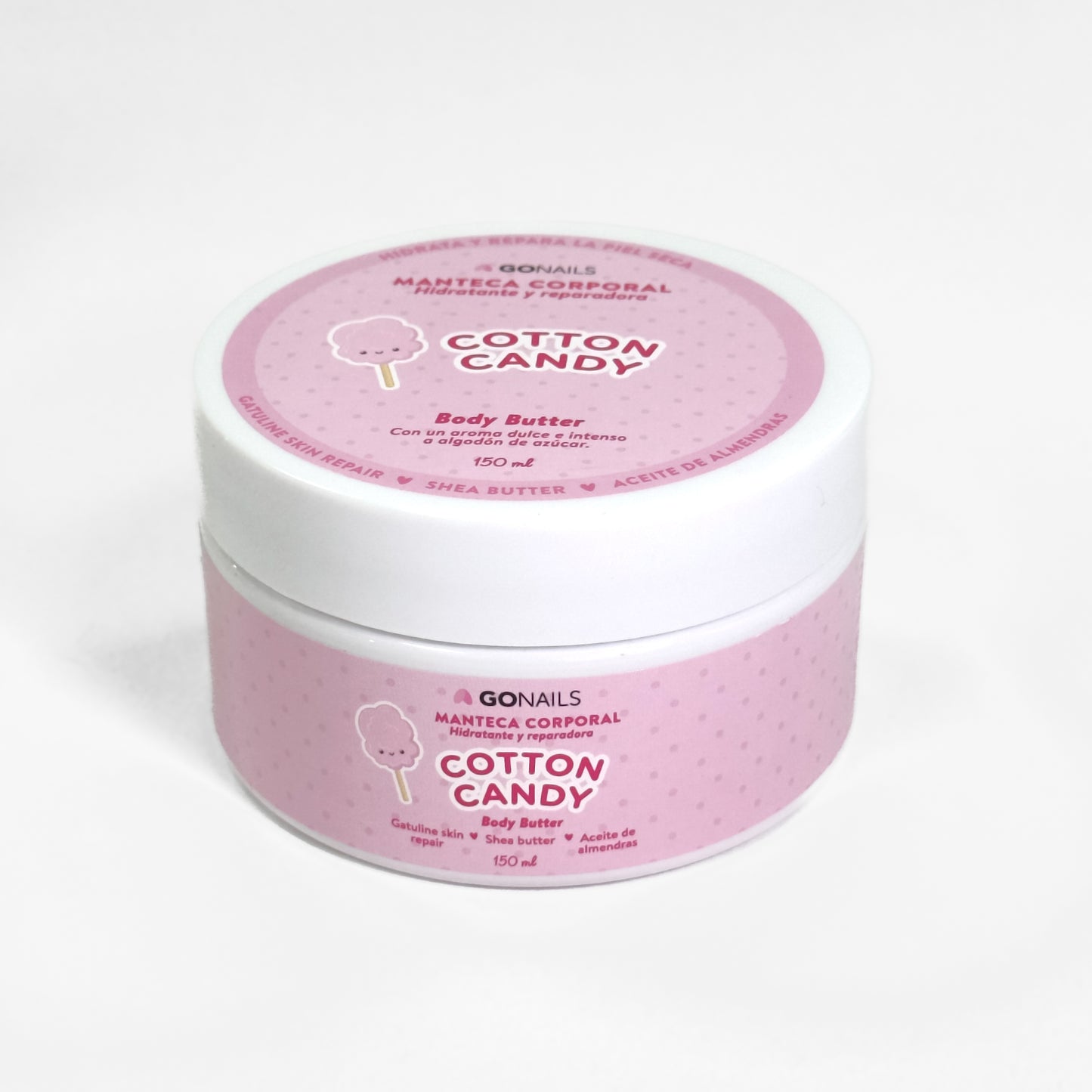 Manteca Corporal Reafirmante e Hidratante Cotton Candy 150 ml