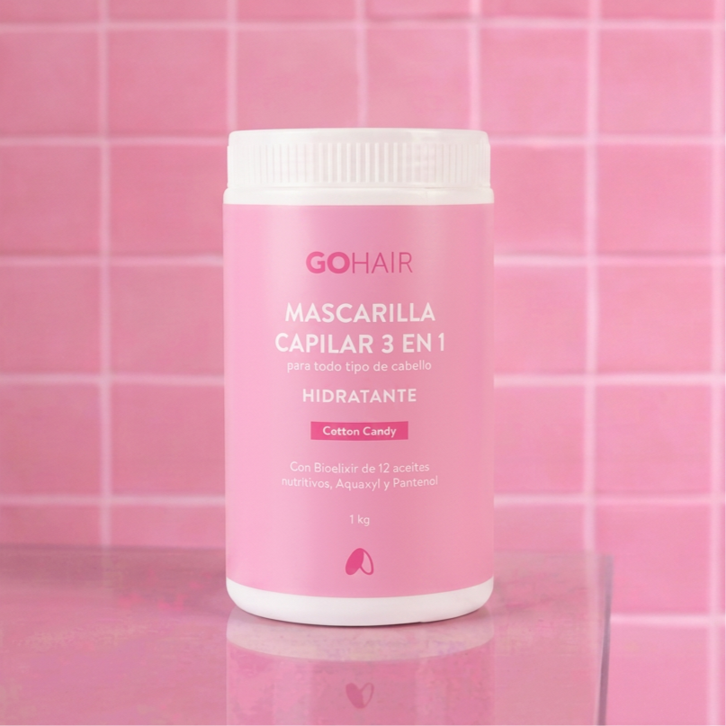 Mascarilla Capilar 3 en 1 Hidratante Cotton Candy