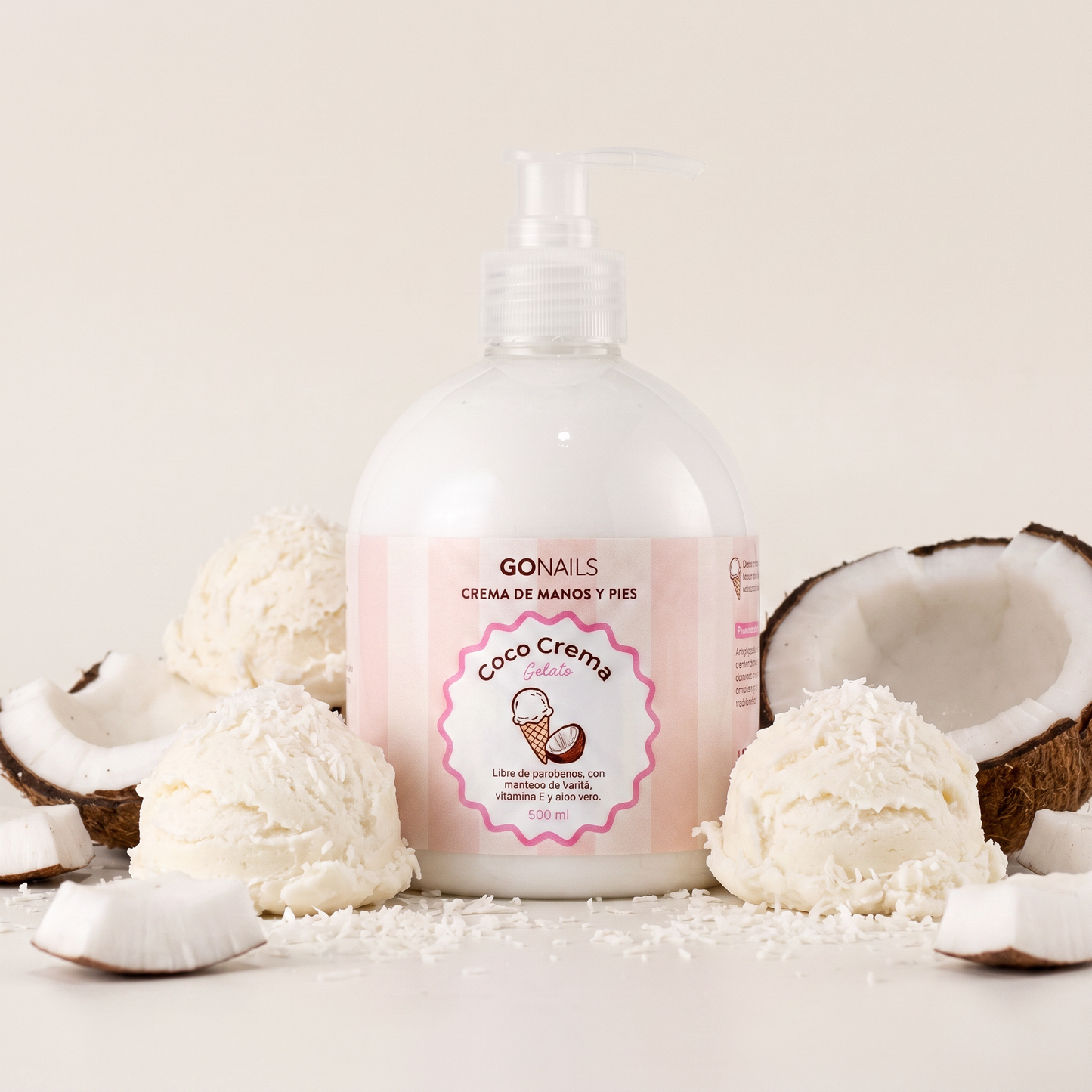 Crema de Manos y Pies - Coco Crema