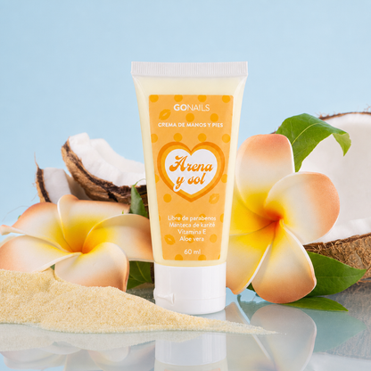 Crema de Manos y Pies - Arena y Sol Go Nails – Crema Hidratante Vegana con Aloe Vera y Karité – Foto 2
