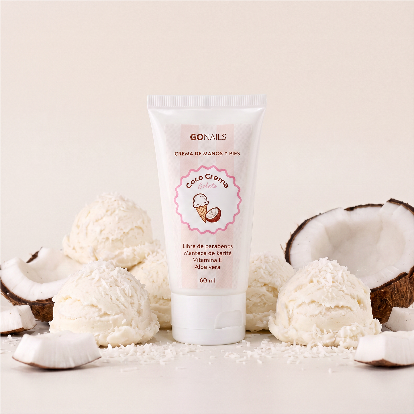 Crema de Manos y Pies - Coco Crema