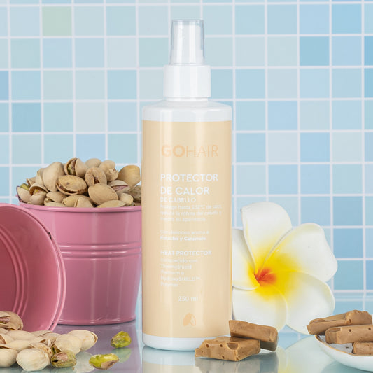 Protector Térmico Pistacho y Caramelo Go Hair 250ml – Protector de Calor para el Cabello