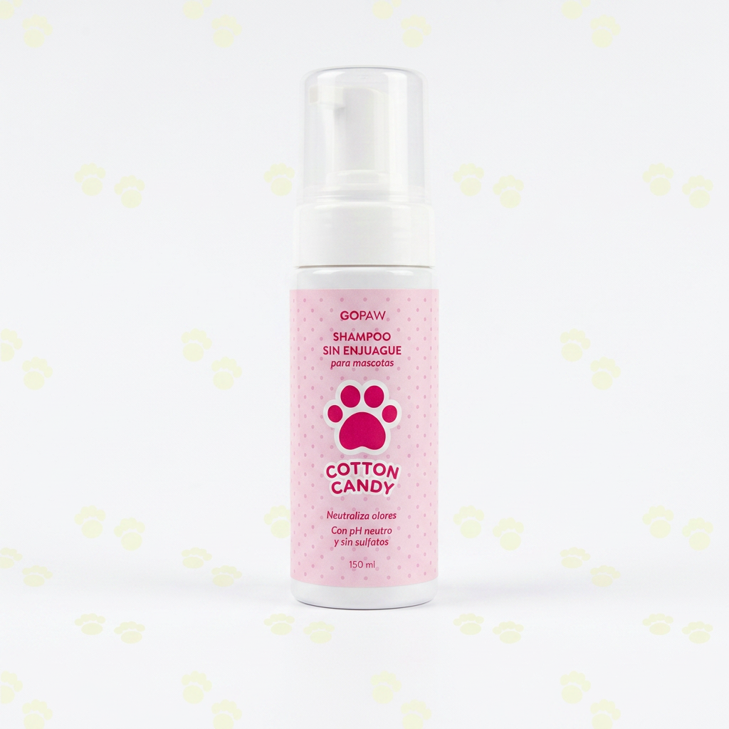 Shampoo Para Mascotas Sin Enjuague - Cotton Candy