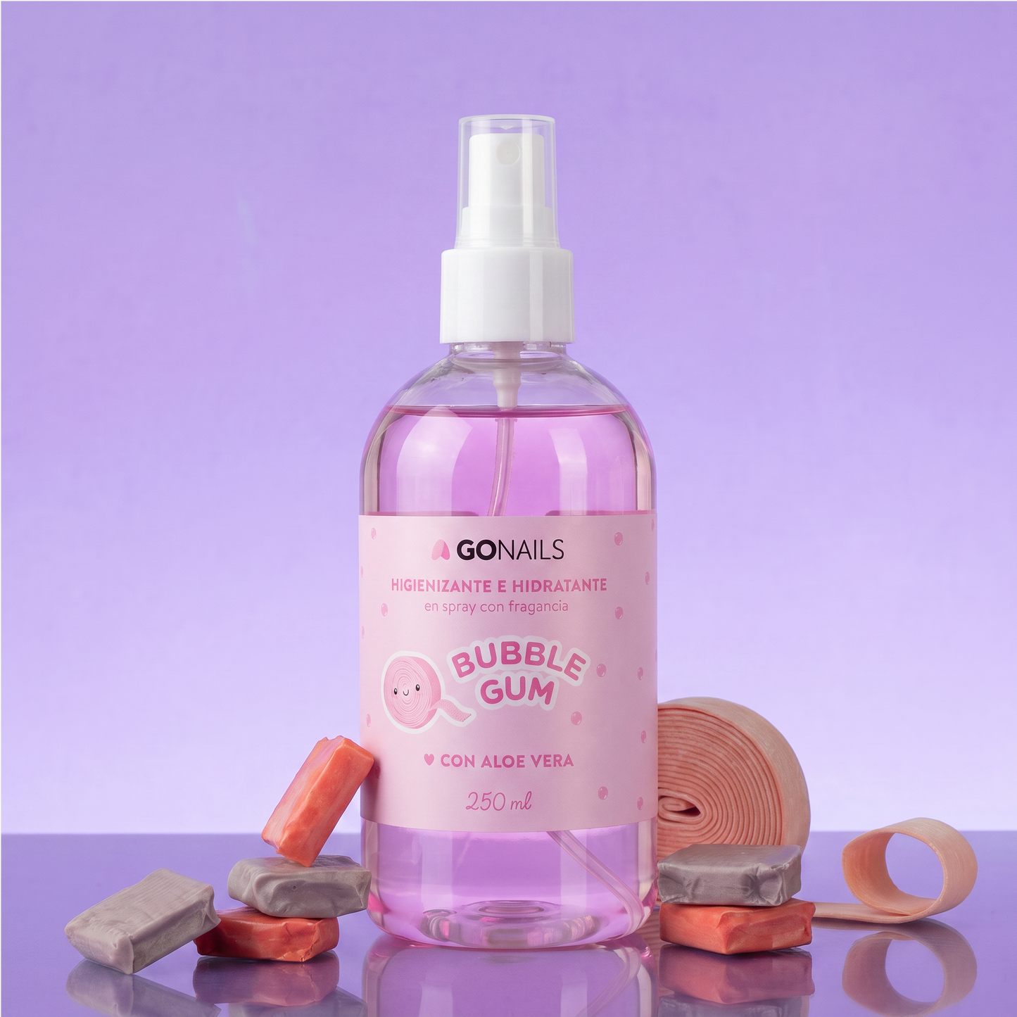 Higienizante e Hidratante de Manos y Pies - Bubble Gum