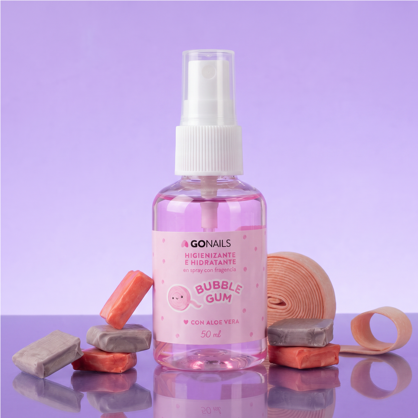 Higienizante e Hidratante de Manos y Pies - Bubble Gum