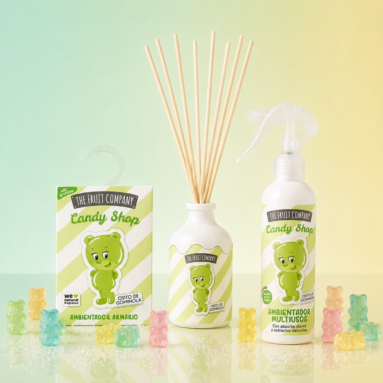 Kit Osito de Gominola — Difusor + Spray + Ambientador