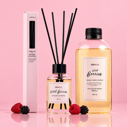 Kit Difusor de Aroma + Recarga + Varillas — Elige tu Aroma