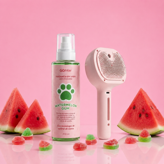Kit Cepillo Humidificador + Fragancia Go Paw 250 ml