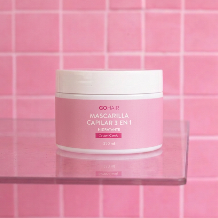 Mascarilla Capilar 3 en 1 Hidratante Cotton Candy