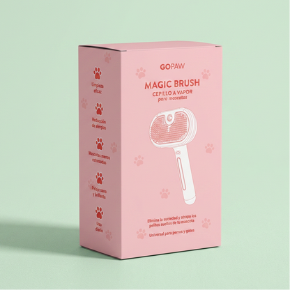 Magic Brush - Cepillo a Vapor para Mascotas Go Paw